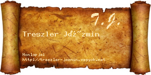 Treszler Jázmin névjegykártya